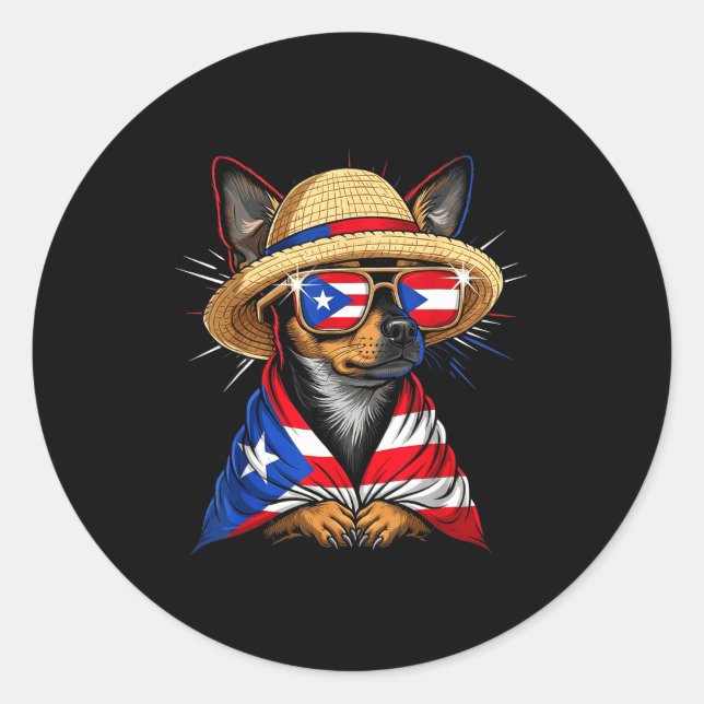 Adesivo Puerto Rico Flag Boricua Puerto Rican Flag  (Frente)