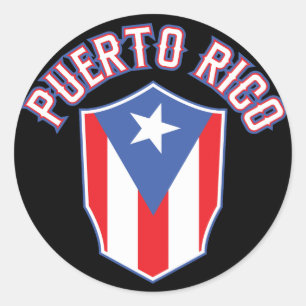 Adesivo Puerto Rico grande e corajoso
