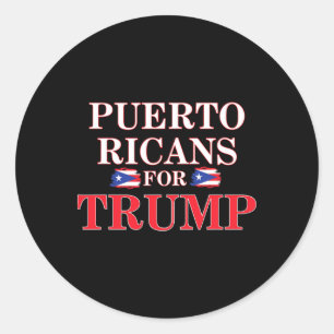 Adesivo Puertorriqueños Por Trump Orgulho Patriótico Ameri