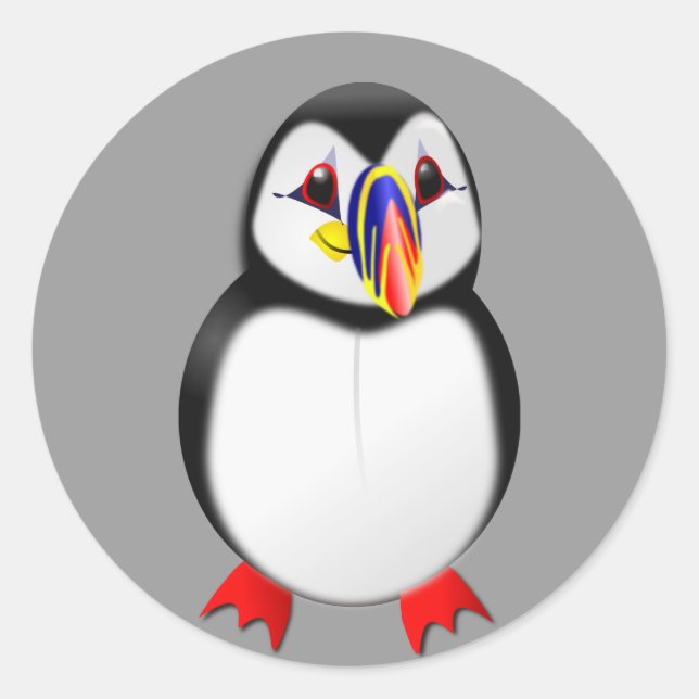 Adesivo Puffin (Frente)