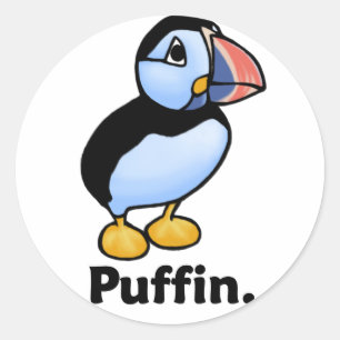 Adesivo Puffin. do papagaio-do-mar