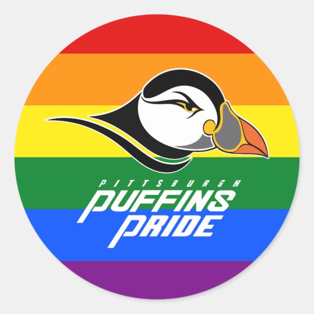 Adesivo Puffins Pride (Frente)