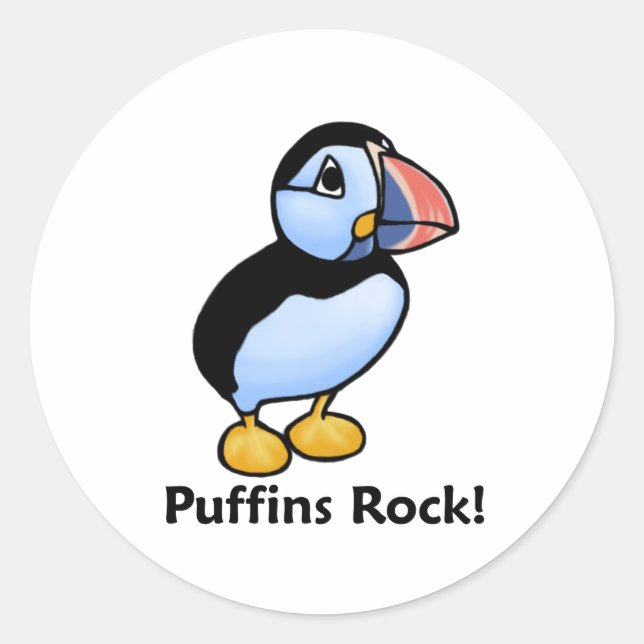 Adesivo Puffins Rock! (Frente)