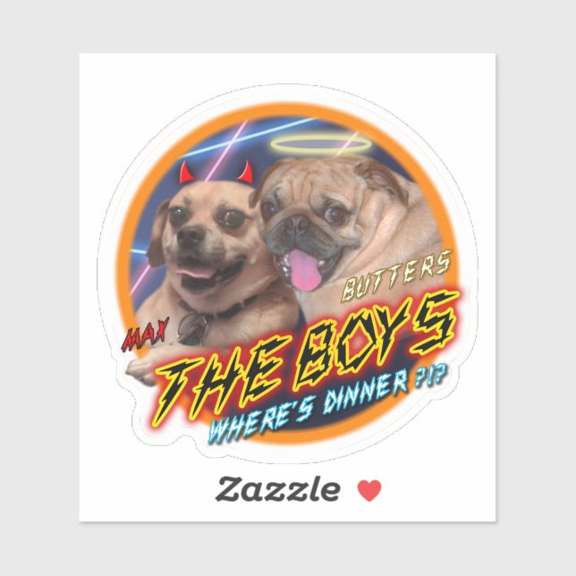 Adesivo Pug and Puggle Sticker (Folha)