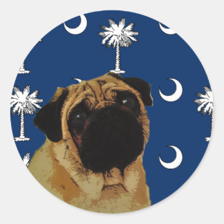 Adesivo Pug da Carolina do Sul