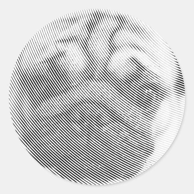 Adesivo Pug Face (Frente)