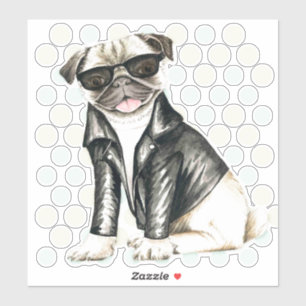 Adesivo Pug Gato