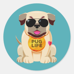 Adesivo Pug Life Stickers