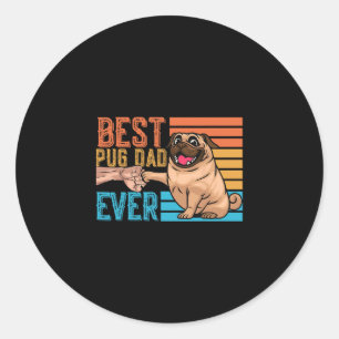 Adesivo Pug Pai Pai Ever Dia de os pais Papa Pug