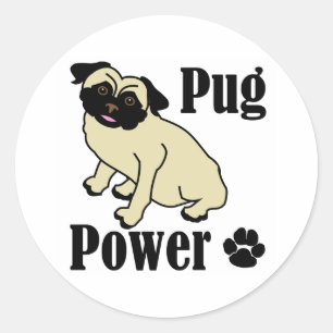 Adesivo Pug Power