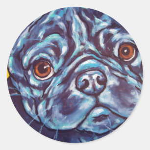 Adesivo Pug preto