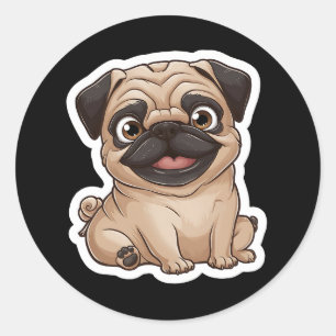 Adesivo Pug Sticker