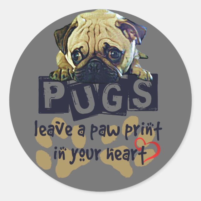 Adesivo Pug Sticker (Frente)