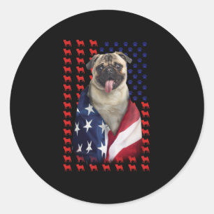 Adesivo Puggy USA American Flag