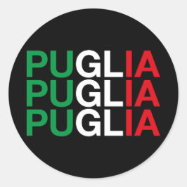 Adesivo PUGLIA - Bandeira italiana