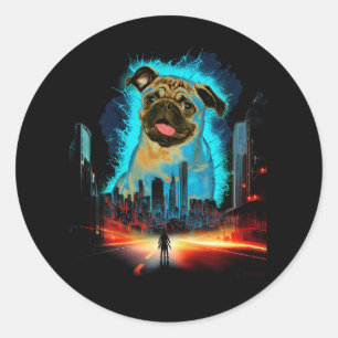 Adesivo Pugzilla Pug Para Cachorros Alugueiros Para O Figu