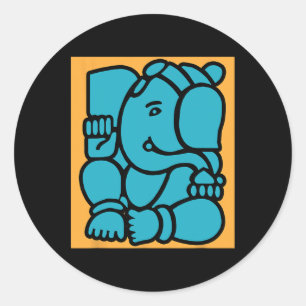 Adesivo Puja Hindu Ganesha Elefante Deus Ioga Meditação Mi