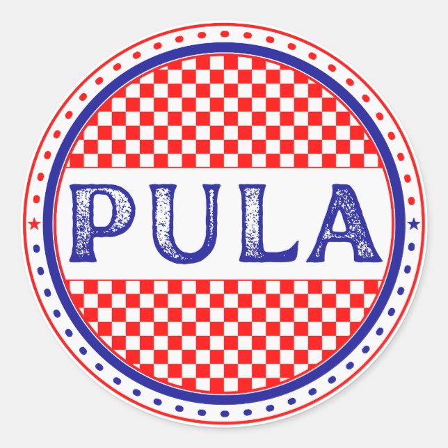 Adesivo Pula City Pride Emblem – Croatian Identity (Frente)