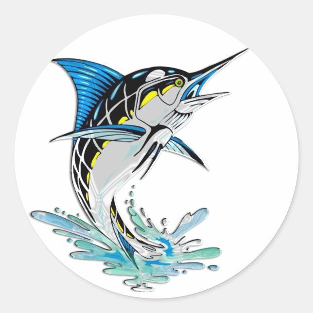 Adesivo Pulando Marlin (Frente)