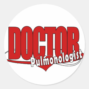 ADESIVO PULMONOLOGISTA DO LOGOTIPO