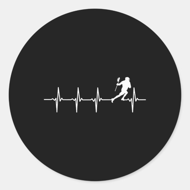 Adesivo Pulsação De Lacrosse Para Jogadores De Lacrosse (Frente)