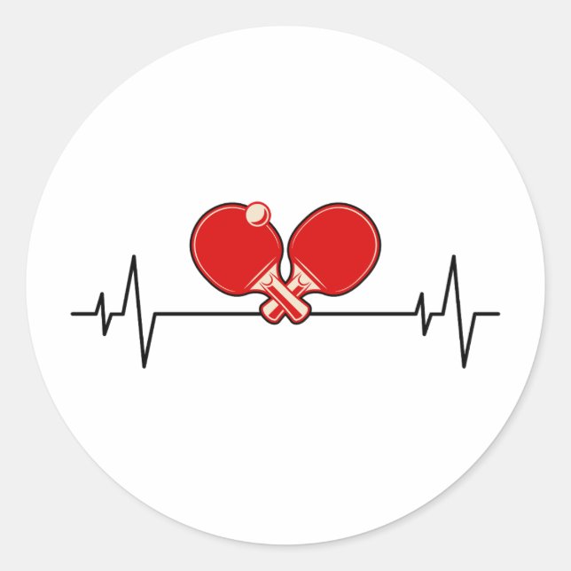 Adesivo Pulsação do Tênis do Ping Pong Player (Frente)