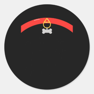 Adesivo Pulseira de Osso com Impressão de Pata Assustadora