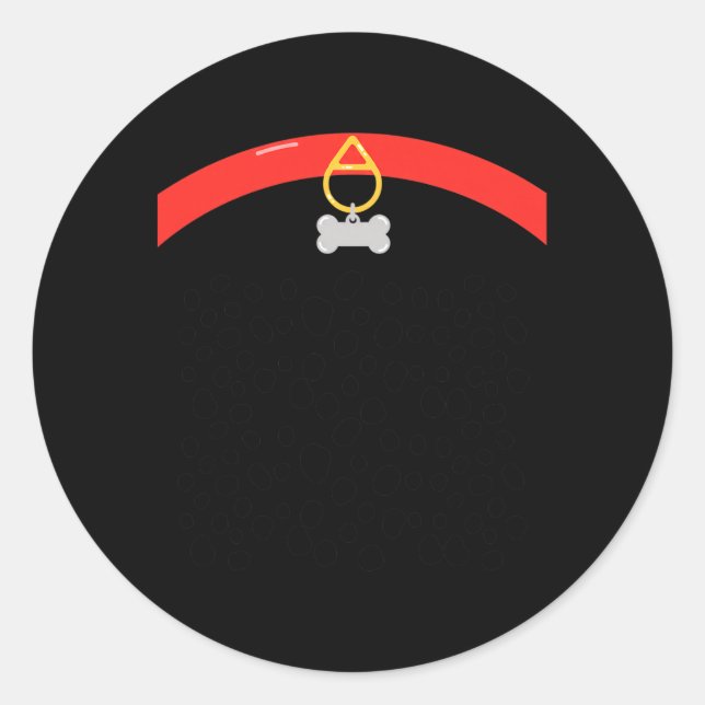 Adesivo Pulseira de Osso com Impressão de Pata Assustadora (Frente)