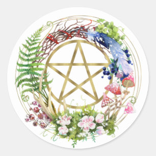 Adesivo Pulseira de Pentáculo de Ouro Natureza Boêmio