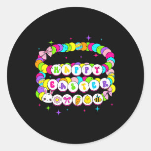 Adesivo Pulseira Retro Feliz Páscoa Coelho Primavera Diver