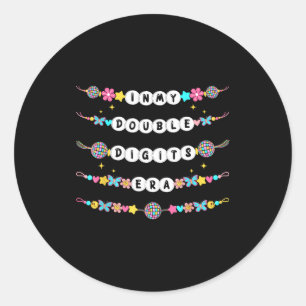 Adesivo Pulseiras de Amizade da Minha Era de Dígitos Duplo