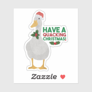 Adesivo Pum de Natal Duck: Tenha um Natal Quacking