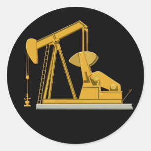 Adesivo Pumpjack dourado
