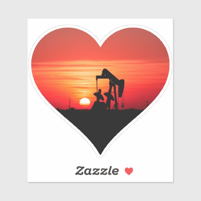 Adesivo Pumpjack Sunset (Folha)