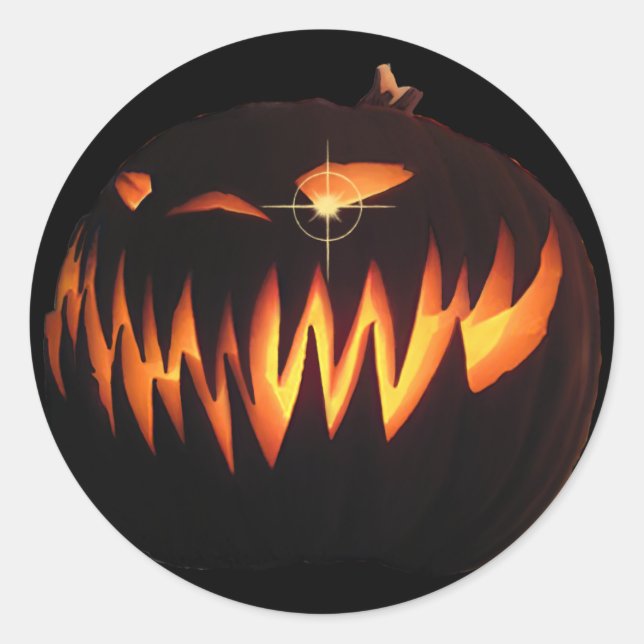 Adesivo Pumpkin assustador (Frente)
