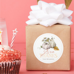 Adesivo Pumpkin Autumn Deixa o Dia de Ação de Graças