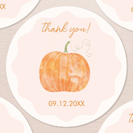Adesivo Pumpkin Autumn Fall Obrigado Data