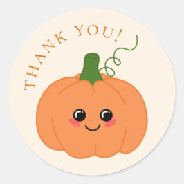 Adesivo Pumpkin Bonito Pessegueiro E Laranja Obrigado