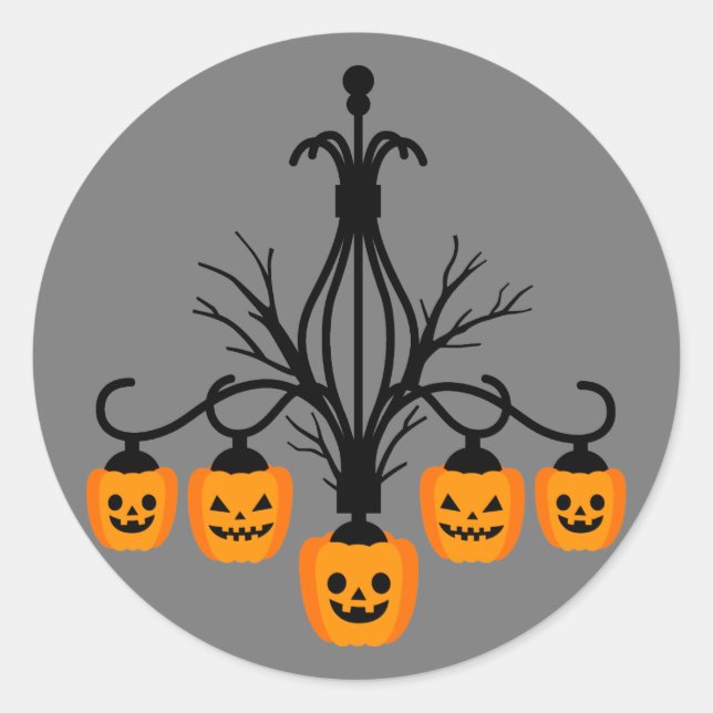 Adesivo Pumpkin chandelier Halloween (Frente)