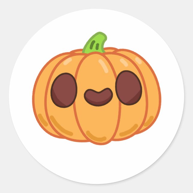 Adesivo Pumpkin Cute Kawaii Halloween (Frente)