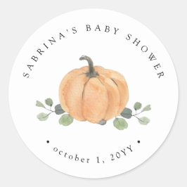 Adesivo Pumpkin de Aquarela