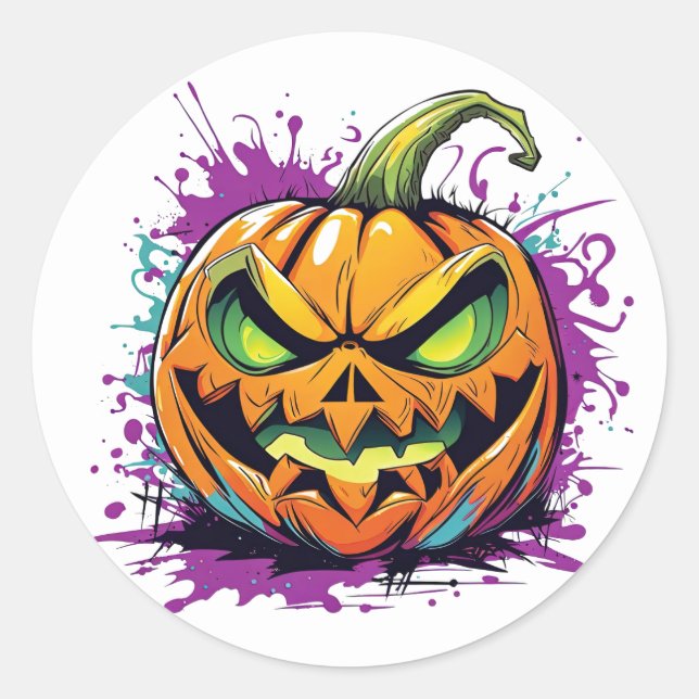 Adesivo Pumpkin de Halloween (Frente)