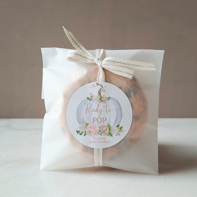 Adesivo Pumpkin dourado de aquarela pronto para a rota clá (Criador carregado)