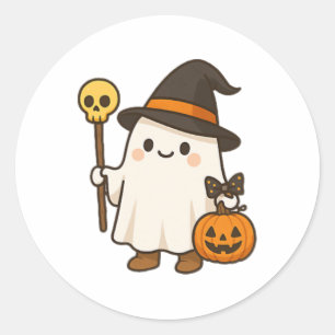 Adesivo Pumpkin Ghost Shirt Cute Halloween Kids
