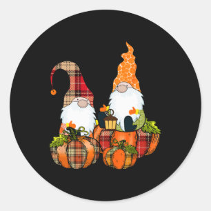 Adesivo Pumpkin Gnomos Queda do outono Cute Halloween Than