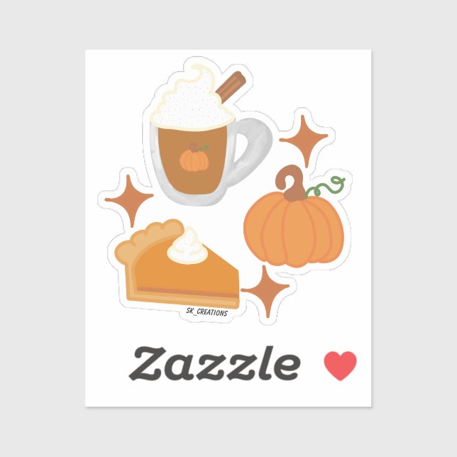 Adesivo Pumpkin Goodies (Folha)