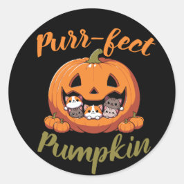 Adesivo Pumpkin Halloween Sticker Purr