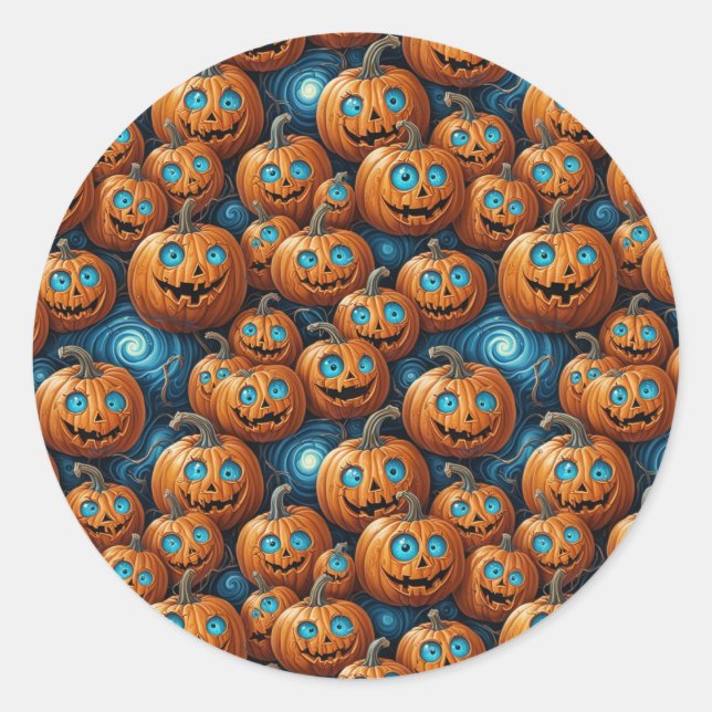 Adesivo Pumpkin Halloween Stickers (Frente)