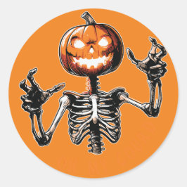Adesivo Pumpkin Head Halloween Sticker