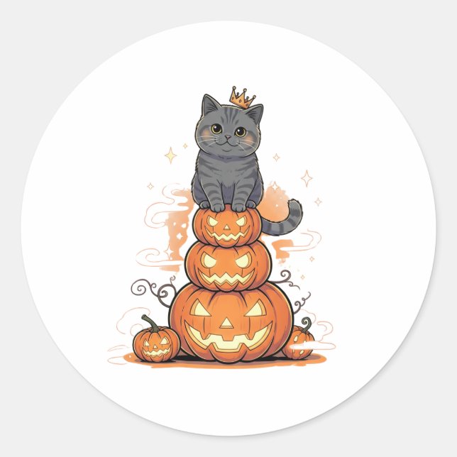 Adesivo Pumpkin King Brit - Regal British Shorthair (Frente)